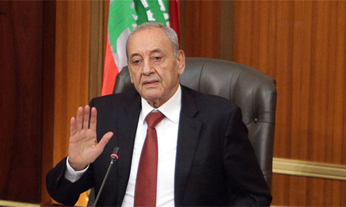 el presidente del Parlamento, Nabih Berri Líbano rechaza la declaración de Bruselas